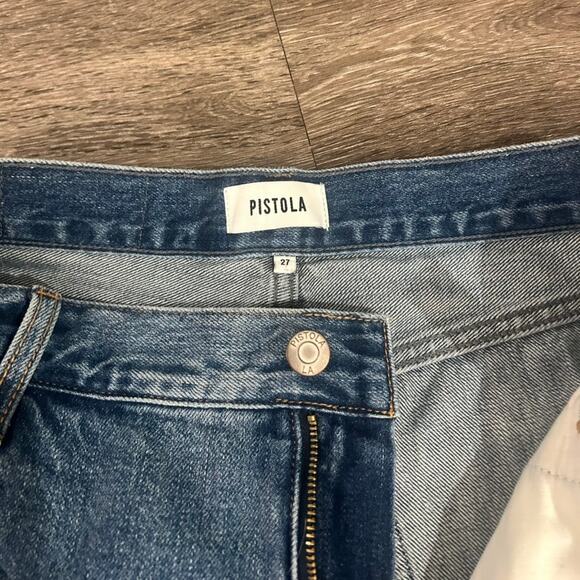 Pistola‎ Loretta Utility High Rise Wide Leg Ankle Jeans Tonic Carpenter 27 EUC - Picture 15 of 16